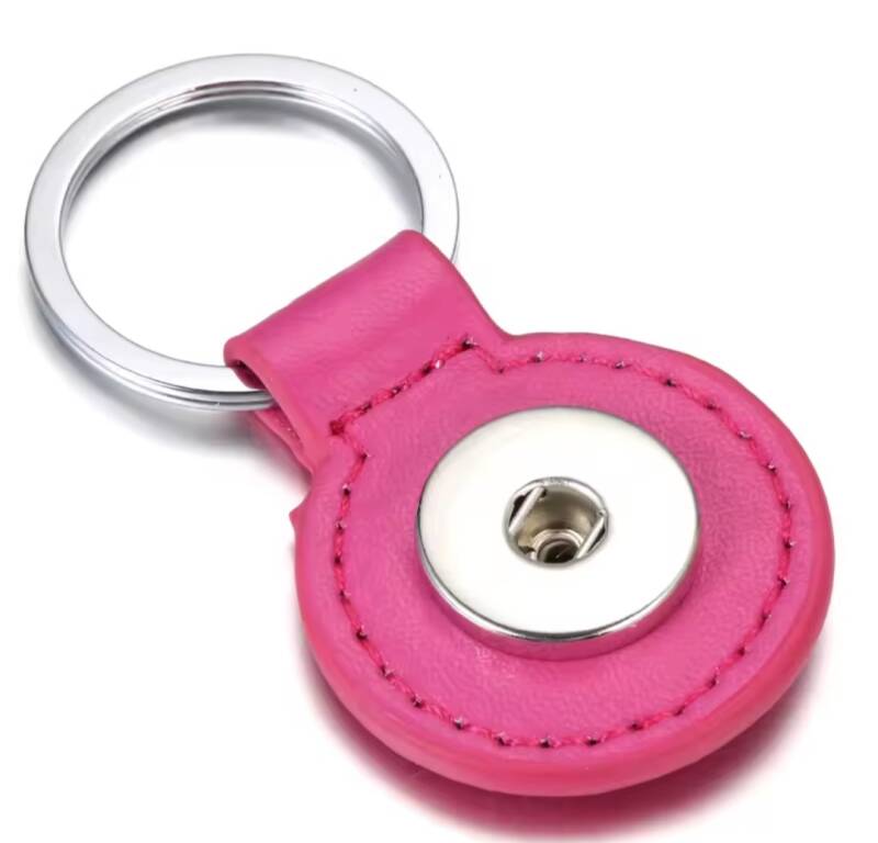 Porte clé rose foncé pour pression