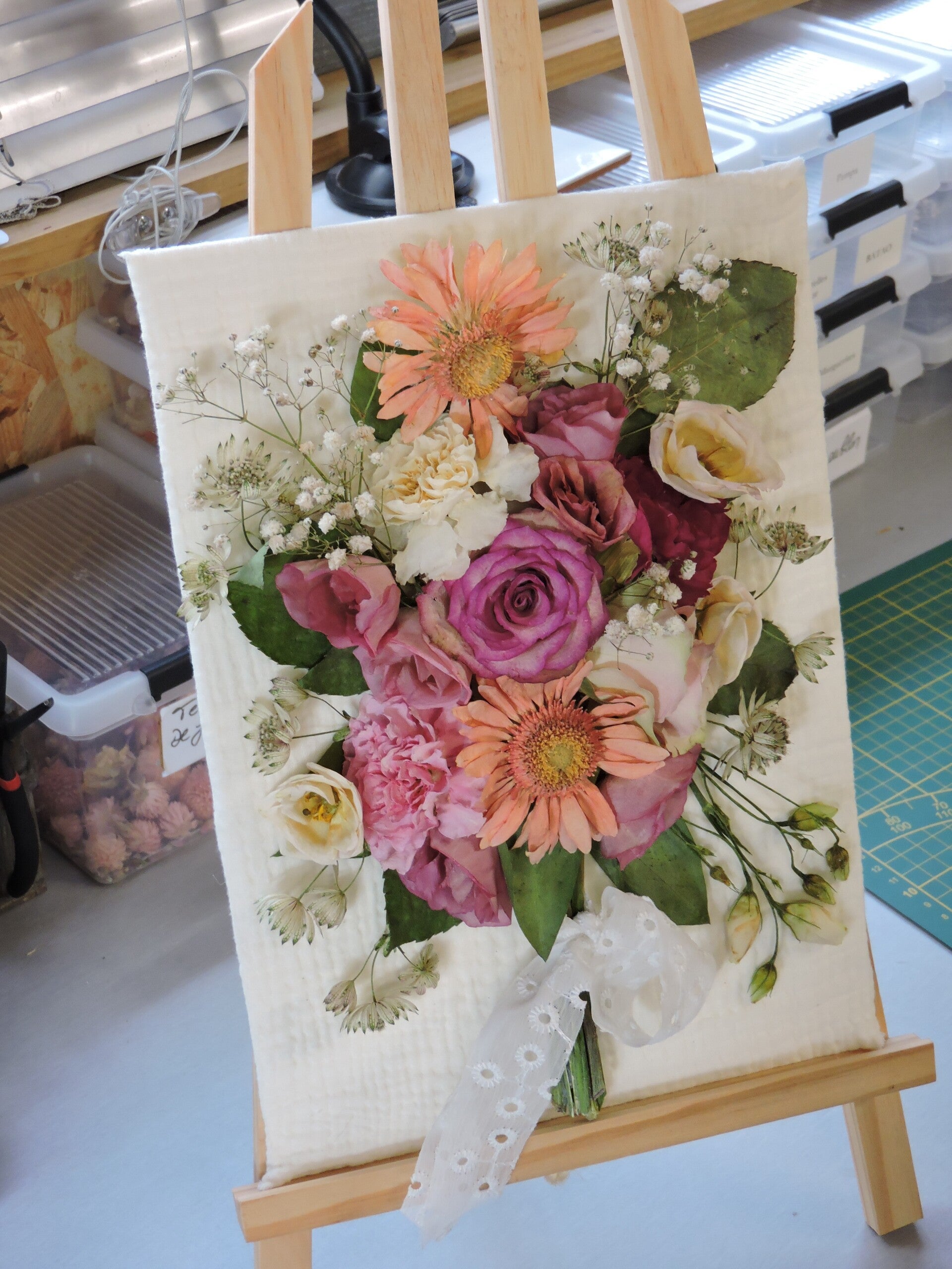 Réservation & Acompte  – Préservations de Bouquet Cadre 3D (28x35 cm)