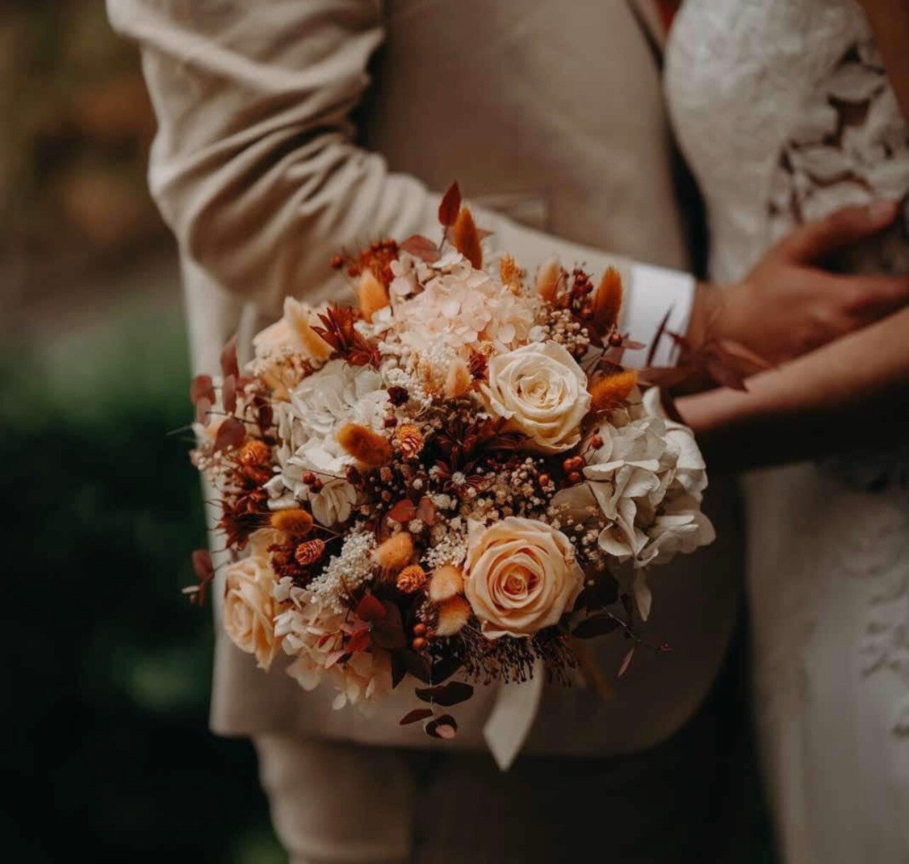 Bouquet de Mariée Sur-Mesure et sur DEVIS en Fleurs Séchées & Stabilisées