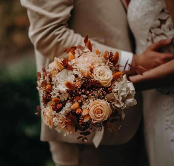 Bouquet de Mariée Sur-Mesure et sur DEVIS en Fleurs Séchées & Stabilisées
