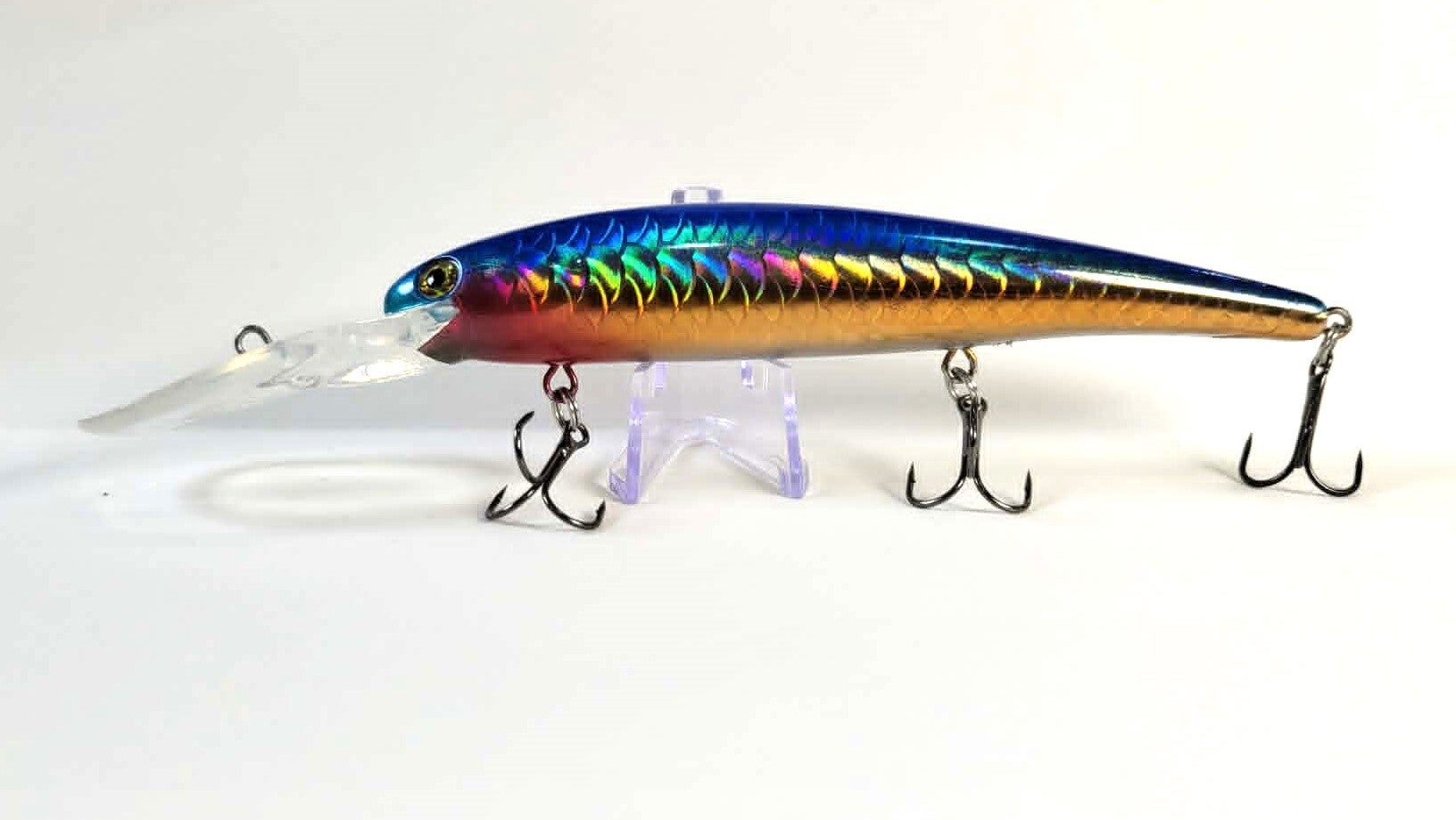 Nebula Flash Blue/Gold Holographic Crank Bait