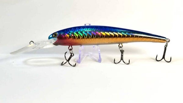 Nebula Flash Blue/Gold Holographic Crank Bait