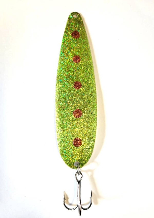 Nova Galaxy Lime Green Holographic Magnum Spoon 4 3/4-inch