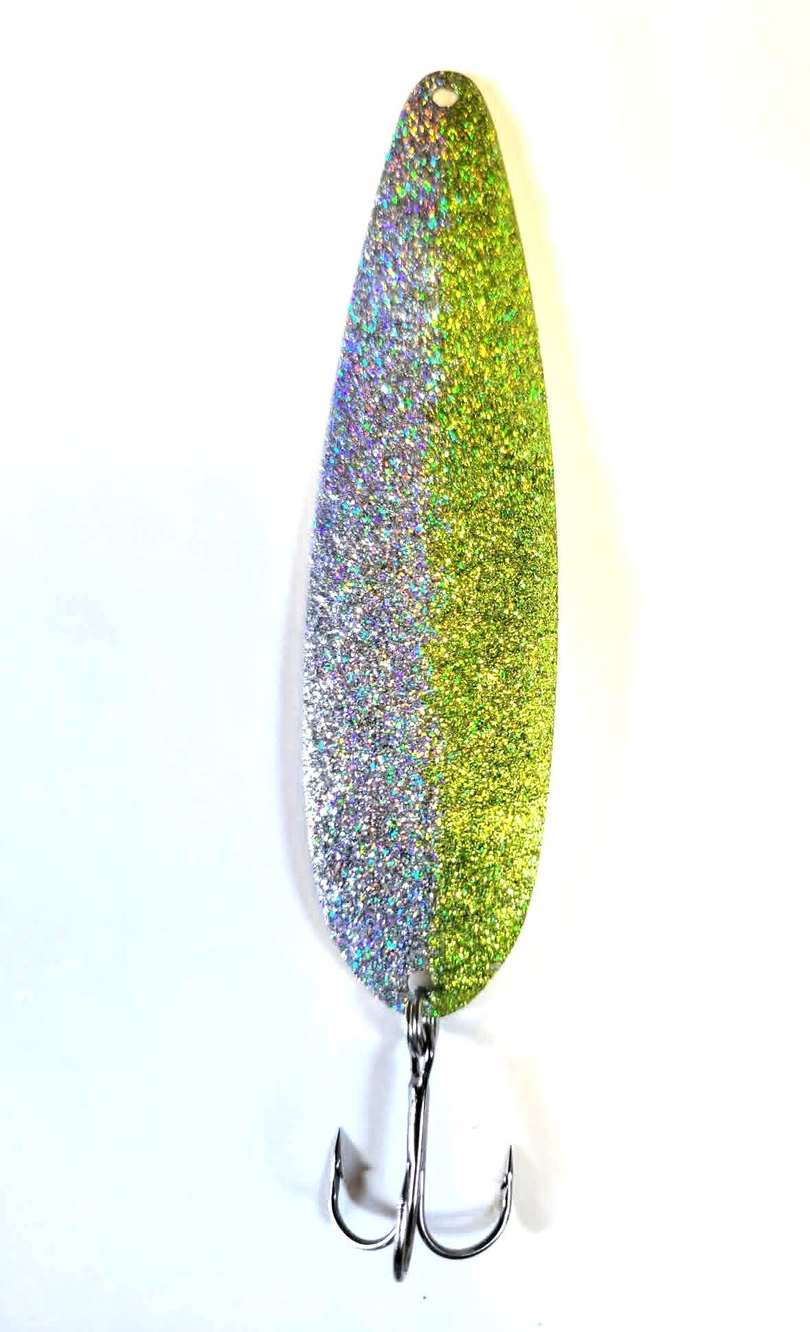 Nova Galaxy Silver/Green Holographic Magnum Spoon 4 3/4-inch