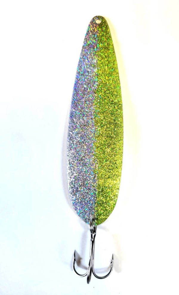 Nova Galaxy Silver/Green Holographic Magnum Spoon 4 3/4-inch