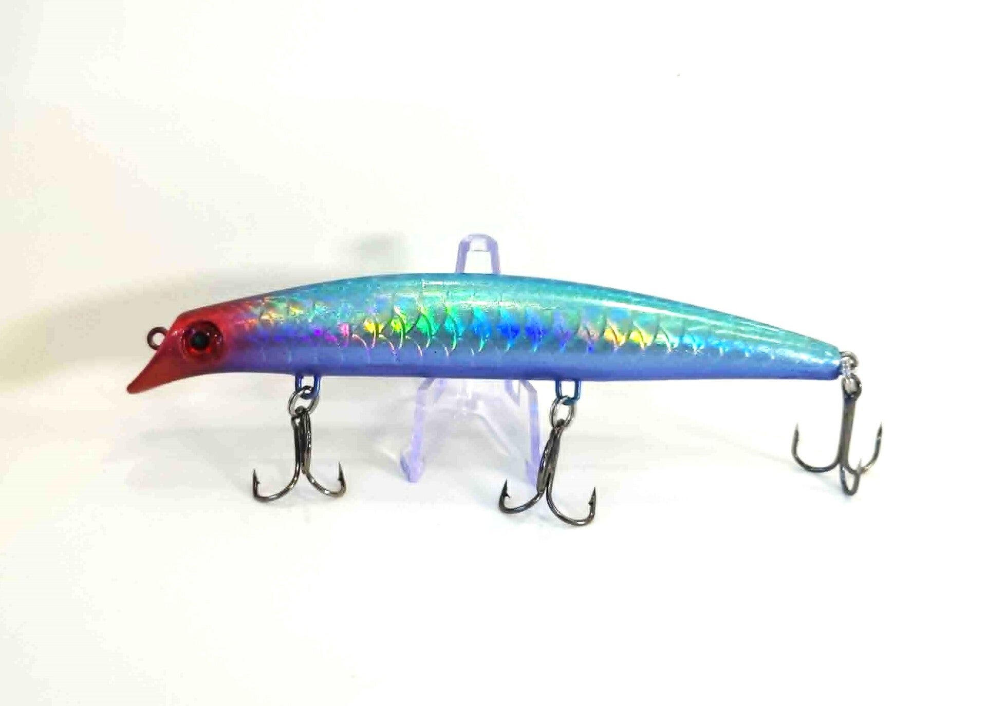 Nebula Flash Blue Holographic Flat Nose Crank Bait