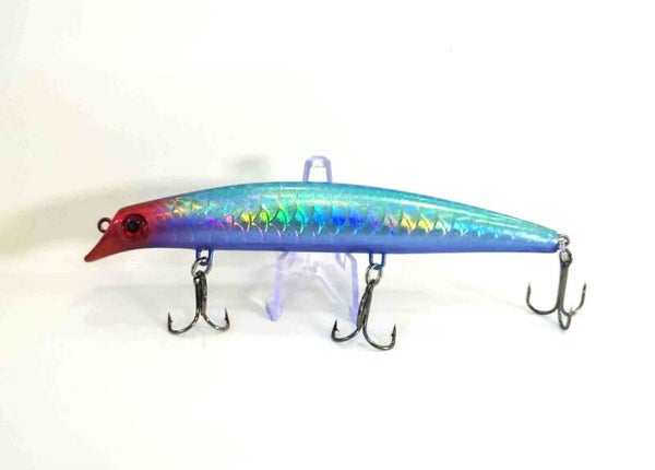 Nebula Flash Blue Holographic Flat Nose Crank Bait