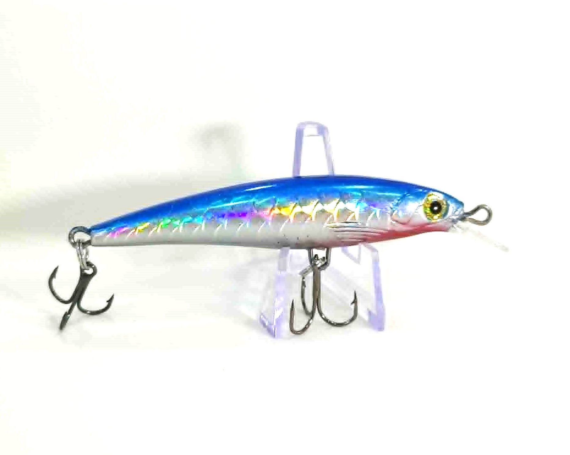 Nebula Flash Blue Holographic Crank Bait