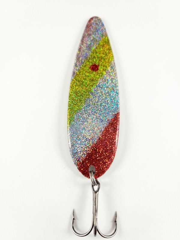 Nova Galaxy-Silver/Green/Red Holographic Magnum Spoon 4 3/4-inch