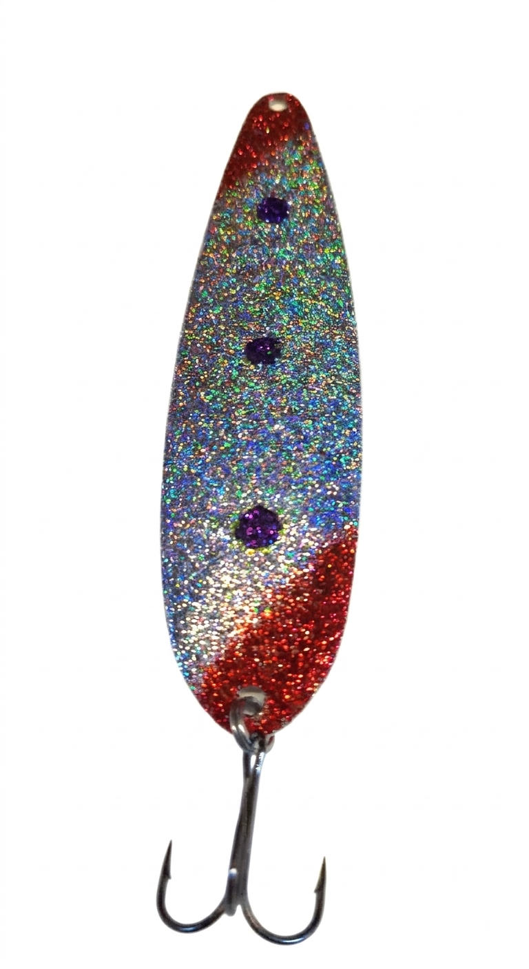 Nova Galaxy-Purple/Red Holographic Magnum Spoon 4 3/4-inch
