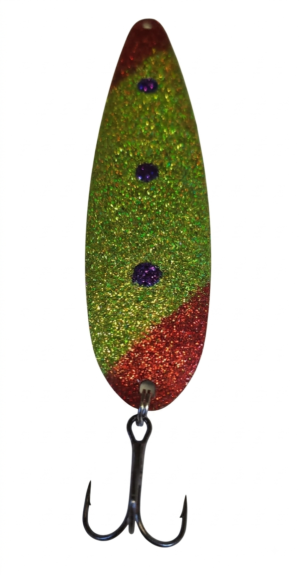 Nova Galaxy Green/Red Holographic Magnum Spoon 4 3/4-inch