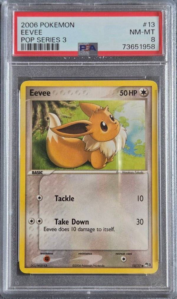 Eevee POP SERIES 3 PSA 8