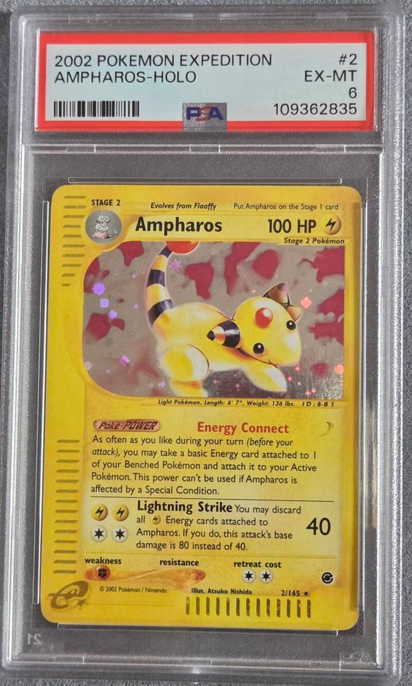 Ampharos Expedition PSA 6