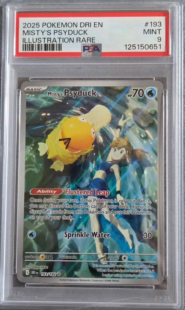 Misty's Psyduck PSA 9
