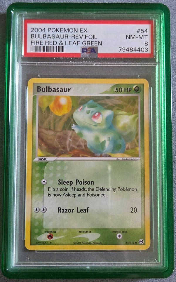 Bulbasaur Fire Red Leaf Green PSA 8