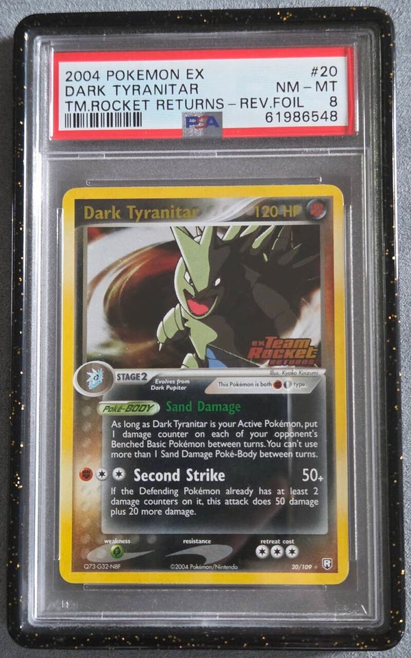 Dark Tyranitar Team Rocket Returns PSA 8