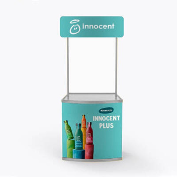 Comptoir accueil visuel PVC