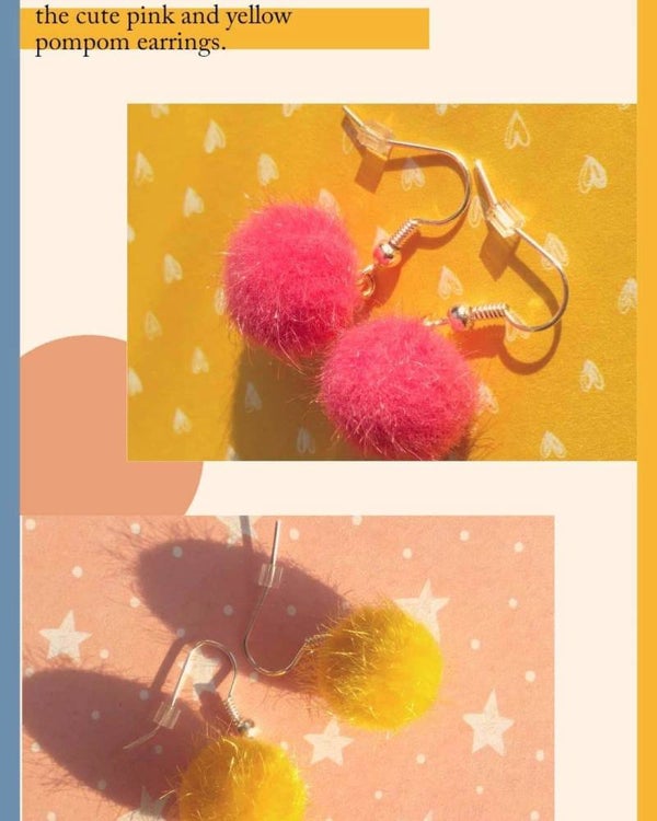 honey & flamingo pompom