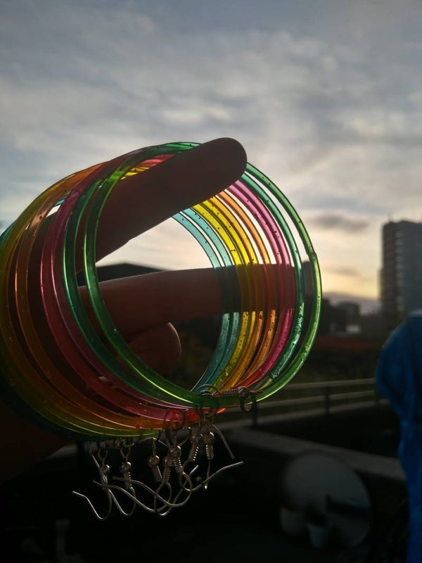 rainbow hoops