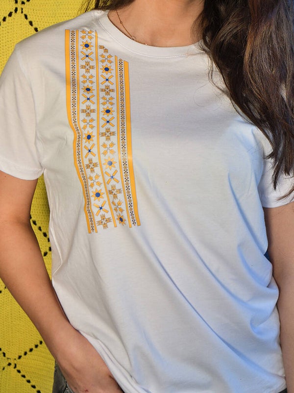 T-shirt yellow-blue