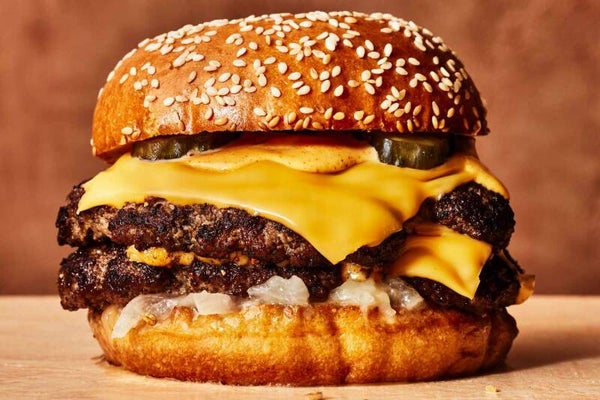 Smash burger bacon