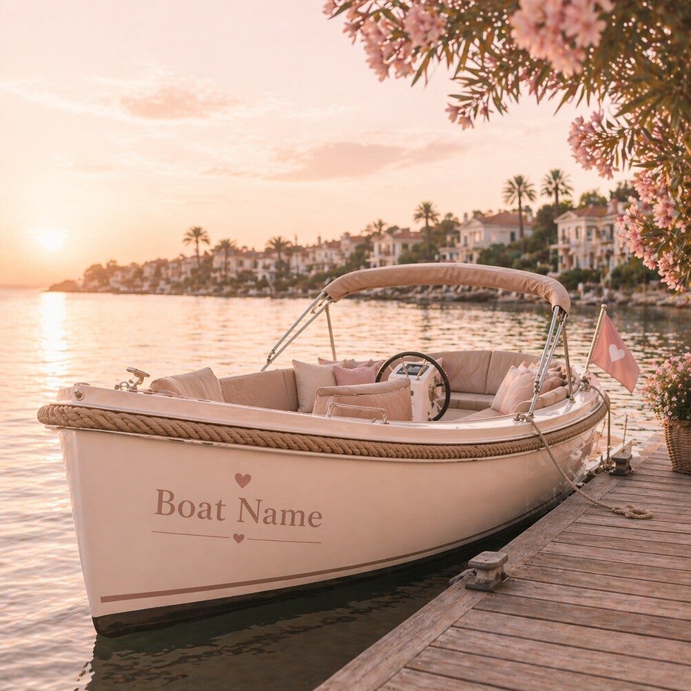Bootnaam- en thuishavensticker set