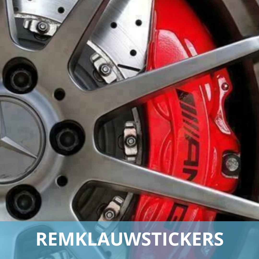 Hittebestendige remklauwstickers voor Audi, BMW en Volkswagen – autostickers met merklogo voor sportieve uitstraling