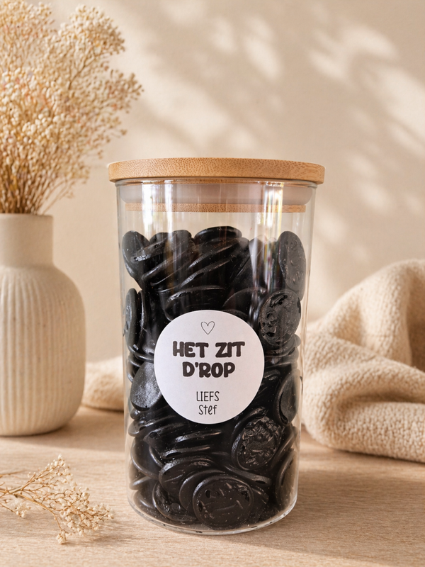 DIY sticker Het zit d'rop