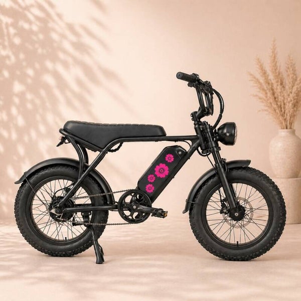 Fatbike stickers - set van 3 bloemen