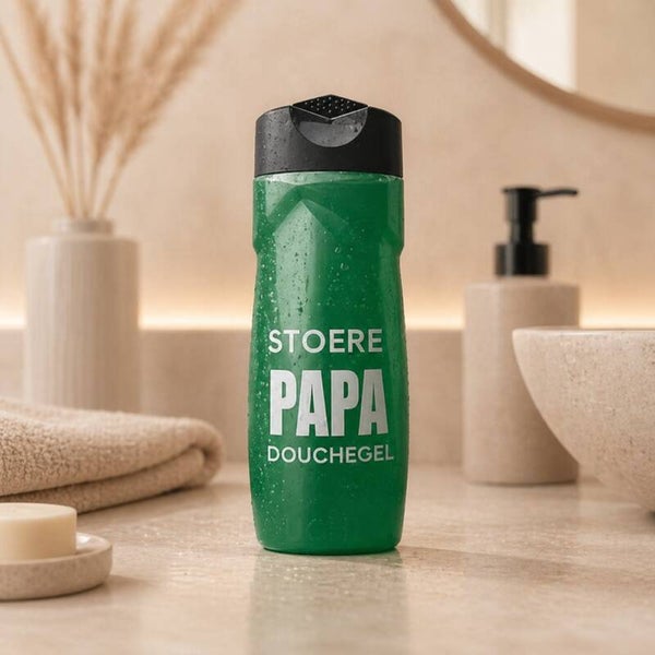 DIY-sticker Stoere papa/opa douchegel