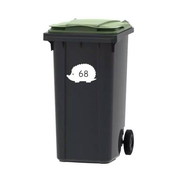 Vuilnisbak sticker | kliko sticker | container sticker |  Egel