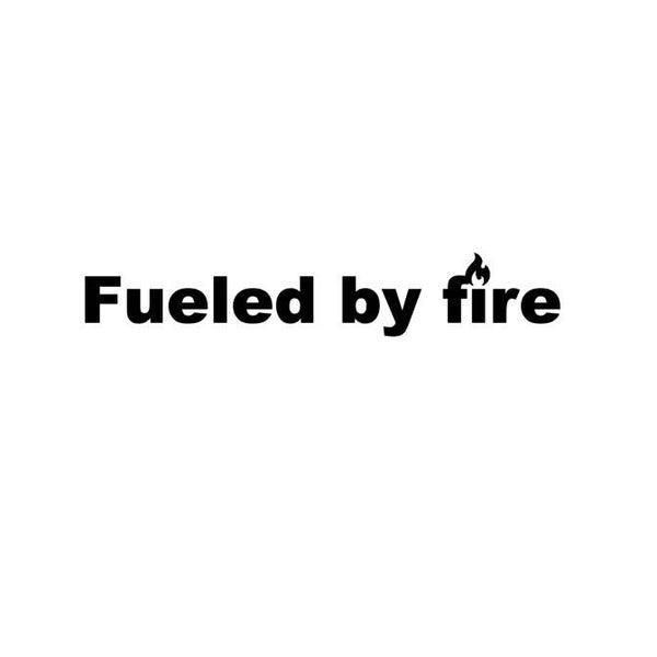Fueled by fire | bbq sticker wit | zwart 🔥 | Liefst