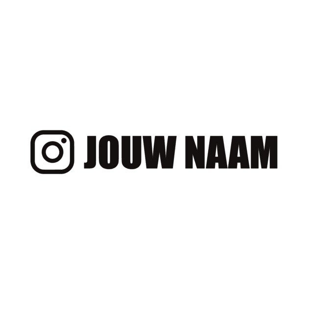 Instagram met  naam