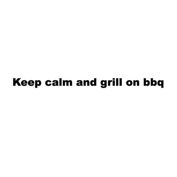 Keep calm and grill on bbq sticker wit | zwart 🔥 | Liefst