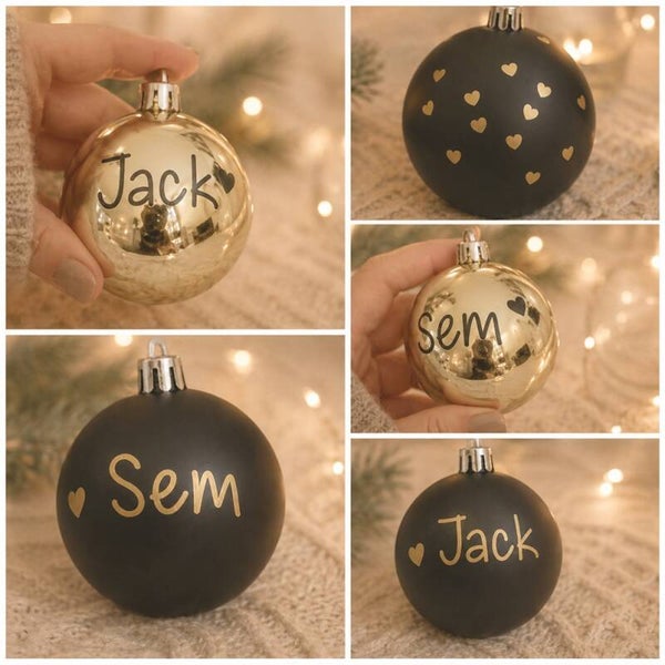 🎁 DIY stickers voor op kerstballen