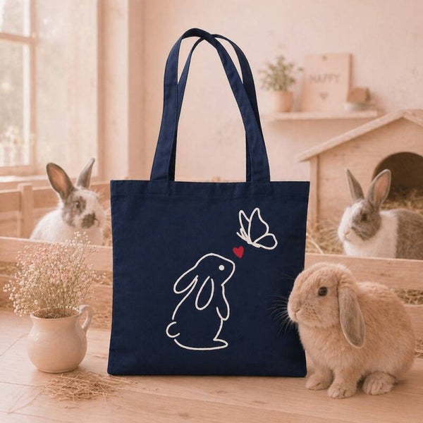 Katoenen tas - konijn LIEFST.COM