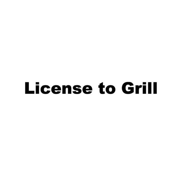License to Grill | bbq sticker wit | zwart 🔥 | Liefst
