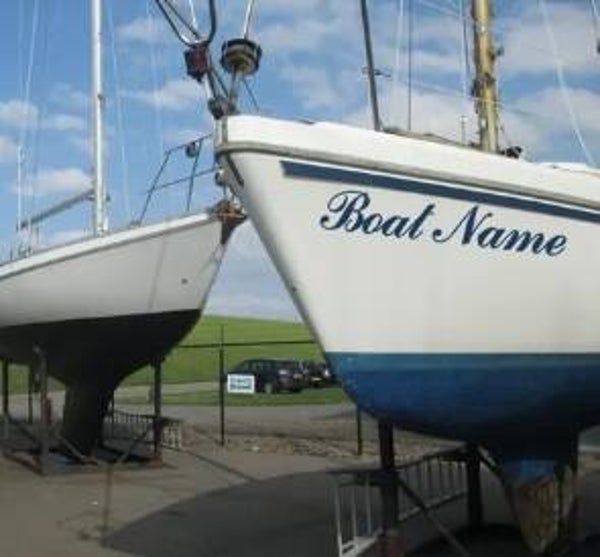 Bootnaam- en thuishavensticker set