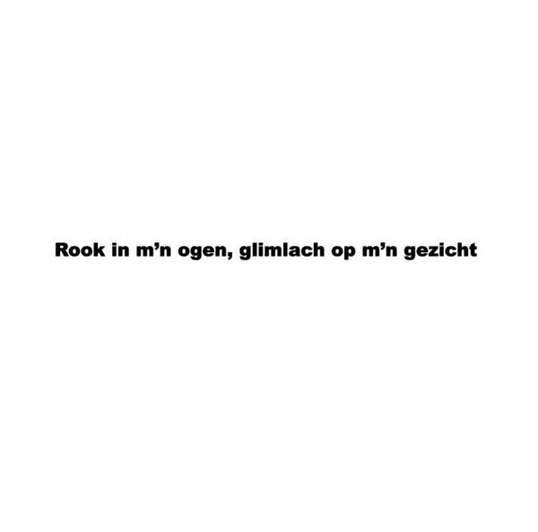 Rook in m’n ogen, glimlach op m’n gezicht | bbq sticker wit | zwart 🔥 | Liefst