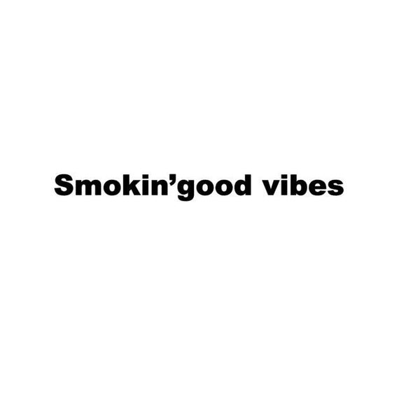 Smokin’ good vibes | bbq sticker wit | zwart 🔥 | Liefst