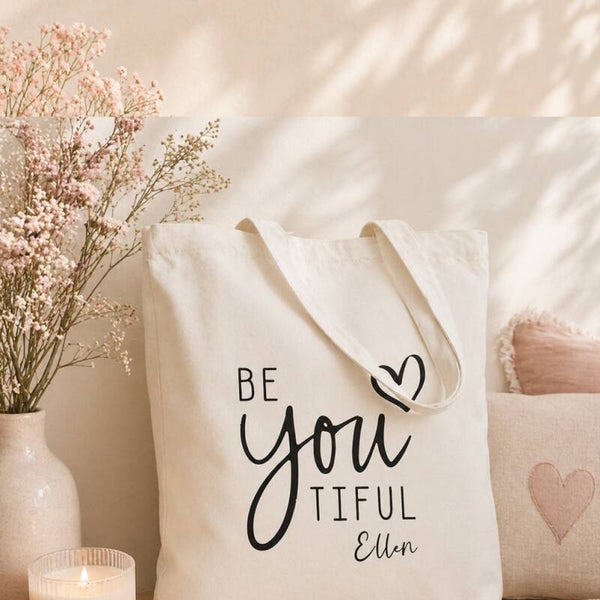 Katoenen tas - You are beautiful LIEFST.COM
