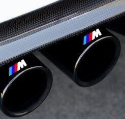 BMW M uitlaat sticker set  M3 M5 M6 325 328 540