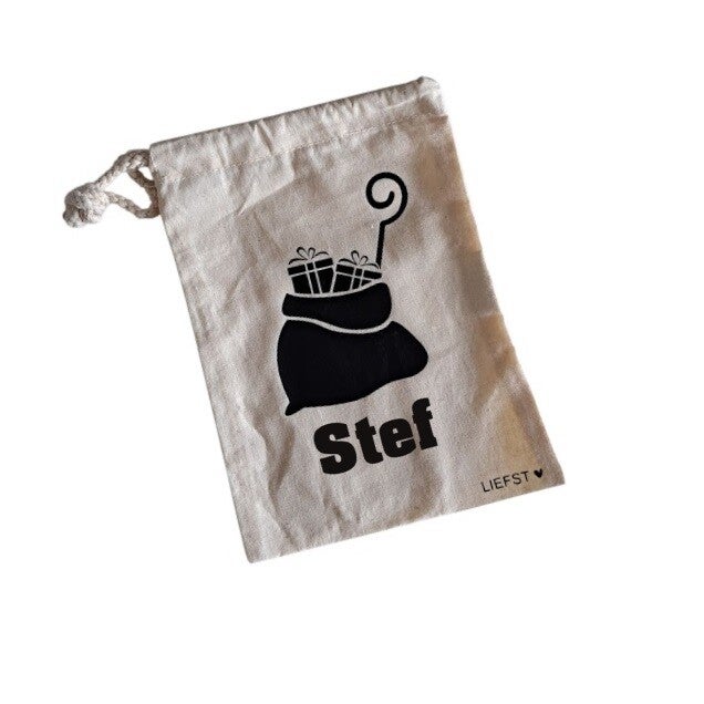 Pepernootzakje met naam | verschillende afbeeldingen 🎁🎁 LIEFST.COM