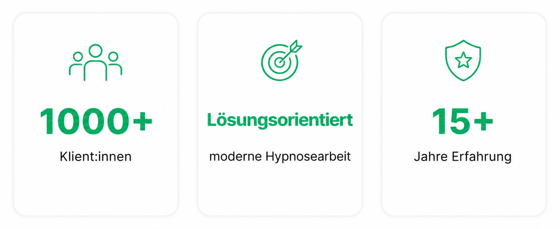 über 1000 Klienten - 15 Jahre Berufserfahrung