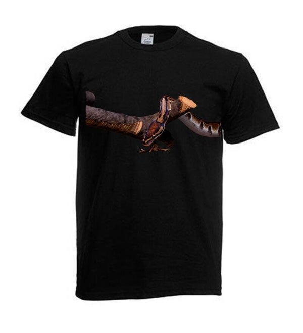 Tshirt Unisex mit Coolen Druck Reptilien Gecko Schlange (Größe & Farbe auswählen) TSFBR1