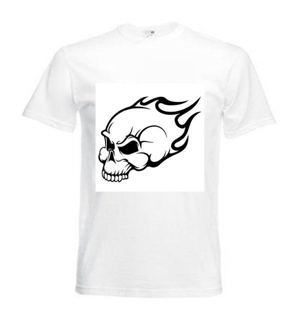 Tshirt Unisex mit Coolen Druck Adler Totenkopf Fun (Größe & Farbe auswählen) TSFBSW1