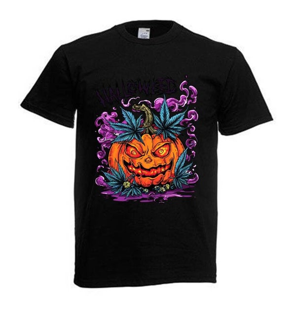 Tshirt Unisex mit Coolen Druck Weed Ganja Hanf Cannabis Psychedelic (Größe & Farbe auswählen) TSFBW1007