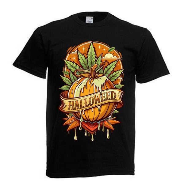 Tshirt Unisex mit Coolen Druck Weed Ganja Hanf Cannabis Psychedelic (Größe & Farbe auswählen) TSFBW1009