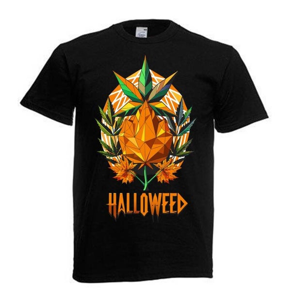 Tshirt Unisex mit Coolen Druck Weed Ganja Hanf Cannabis Psychedelic (Größe & Farbe auswählen) TSFBW1016