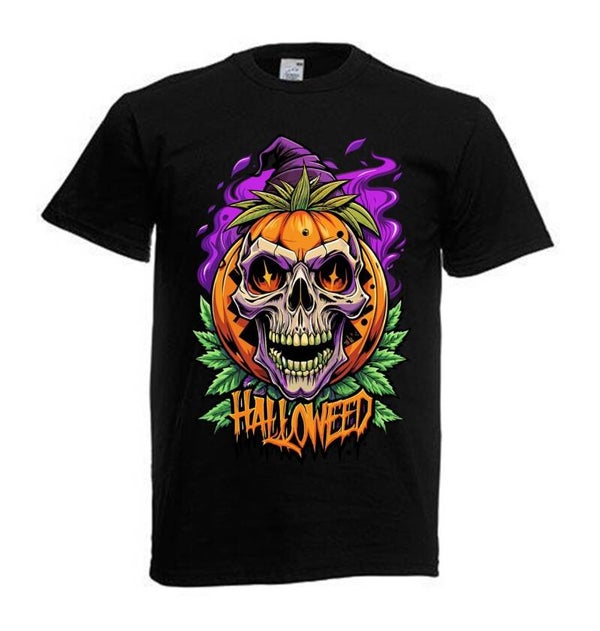 Tshirt Unisex mit Coolen Druck Weed Ganja Hanf Cannabis Psychedelic (Größe & Farbe auswählen) TSFBW1017
